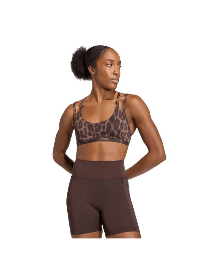 Adidas Optime Leopard Strappy Light Support Bra